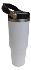 Vaso Termico Acero Inox Frio Calor Manija 900ml Tm Blanco Blanco Liso
