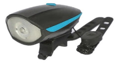Luz Led Frontal Para Bicicleta Recargable De 250 Lumens Color Celeste