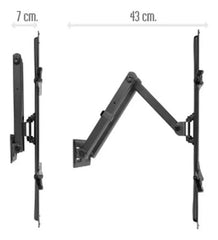 Soporte Tv Onebox Ob-smc35 Extensible Hasta 43cm De 23 A 65 Negro