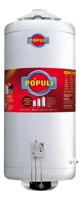 Termotanque A Gas Ecotermo Pópuli 70l Multigas Protección Anticorrosiva Blanco