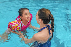 Chaleco Salvavidas Con Bracitos Flotador Niños Bestway 32174 Rosa Chicle