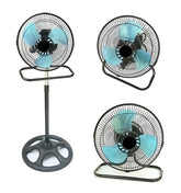 Ventilador 3 En 1 De 10 Pulgadas Kanji Kjh-fi1006501 Negro Diámetro 10 Frecuencia 50 Material De Las Aspas Metal 25.4 Cm Gris