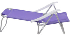 Reposera De 6 Posiciones Bel Sunny Aluminio Pvc Lila Violeta