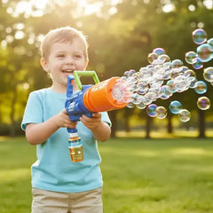 Pistola Lanza Burbujas Zuru Bunch O Bubble Tambor Giratorio Azul