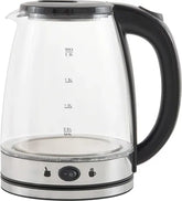 Pava Eléctrica Kanji De Vidrio Con Corte Automático Y Función Mate De 2 Litros Gris Negro
