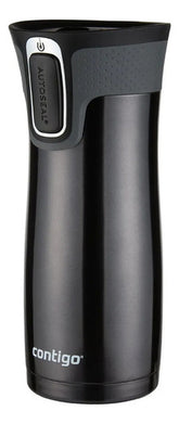 Vaso Térmico Contigo Westloop Color Negro Brilloso 473ml Liso