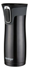 Vaso Térmico Contigo Westloop Color Negro Brilloso 473ml Liso