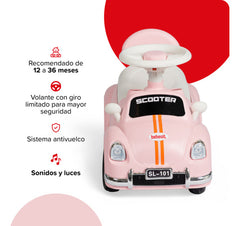 Pata Pata Musical C/ Luz Bebesit Sl101 Rosa Sonido Luces Cts Rosa
