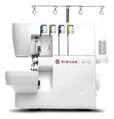 Máquina De Coser Portable Overlock Singer S0105 Blanca Blanco