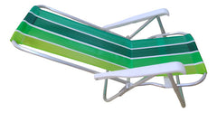 Reposera Plegable Botafogo 4 Posiciones Aluminio Tio Musa Verde