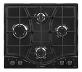 Anafe De Empotrar Multigas Ormay Top Gourmet Tecno N Negro Acero