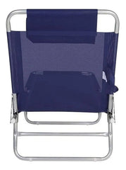 Reposera Cama Plegable Reclinable Aluminio Botafogo Azul Cts Azul