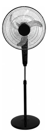 Ventilador Pie Liliana Vpc18mr 18 Aspas Metálicas Timer 75w Negro 3