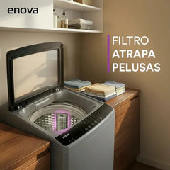 Lavarropas Carga Superior Enova Le08s10-gr-l 8kg Gris