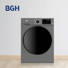 Lavarropas Bgh Inverter Carga Frontal 8kg Bwfe08s24ar Color Gris Oscuro