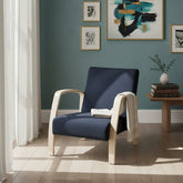 Sillon Sofa Escandinavo 1 Cuerpo Tm Negro Haya Nordico Cts - Negro - Liso