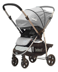 Cochecito Huevito Travel System Y Manillar Rebatible Bebesit Gris Claro