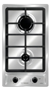 Anafe Con Alimentación A Gas Ormay Carmin Ix Color Acero 2 Hornallas