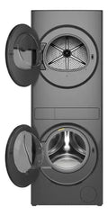 Torre De Lavado Secado Whirlpool Wnt14as Inverter 14kg/12kg Gris Oscuro