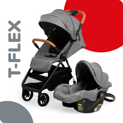 Cochecito Paseo Travel System Bebesit 1321tsa Gris H15kg Cts Gris Negro