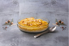 Juego De 3 Asaderas Bandejas Ovaladas Vidrio Templado Color Transparente