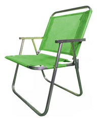 Reposera 1 Posición Playa Aluminio Botafogo Verde H130kg Cts Verde