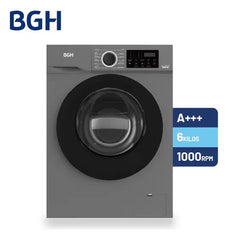 Lavarropas Bgh Inverter Carga Frontal 6kg Bwfe06s24ar Color Gris Oscuro