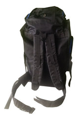 Mochila Mochileros Camping Trekking Negro - Azul Claro 90lts Azul Acero