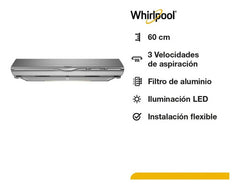 Purificador Whirlpool Inox 60 Cm Inox
