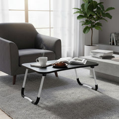 Mesa Bandeja Plegable Para Desayuno Base Notebook Negra