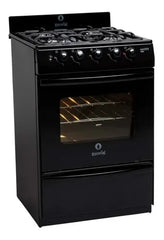 Cocina Escorial Master Style Multigas Color Negro Con Puerta