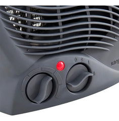 Caloventor Con Termostato Kanji Home Ch103 De 2000w Color Gris Oscuro