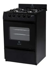 Cocina Escorial Master Style Multigas Color Negro Con Puerta