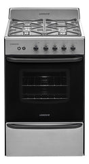 Cocina A Gas Longvie 13331xf 56cm Inox Cajón Parrilla Color Acero Inoxidable Tipo De Conexión Multigas