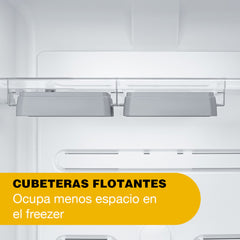 Heladera Top Mount Whirlpool Wrm42hk Inox No Frost 386l Inoxidable