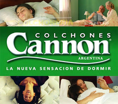 Colchón De Resortes Cannon Resortes Doral King Gris/negro