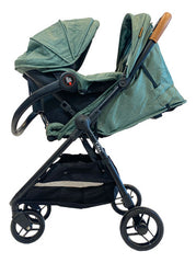 Cochecito Travel System Bebesit T-flex 1321ts-c Verde Verde Negro