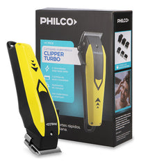 Corta Pelo Inalámbrica Clipper Turbo Philco Hc9906pp 2vel Cs Amarillo Y Negro