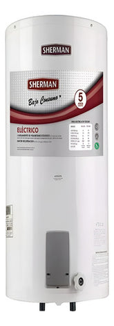 Termotanque Eléctrico Colgar Carga Inferior Sherman 85l Cts Blanco