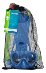 Set De Buceo Snorkel Aletas Niños +3 Bestway 25039 Azul/verde