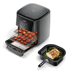 Freidora Aire Sin Aceite Electrolux Air Fryer Eaf90g 12l Cts Grafito