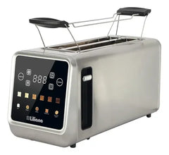 Tostadora Digital De 2 Bocas Liliana At942 Panel Led 1400w Gris