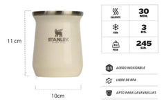 Mate Térmico Terere Stanley Acero Inox Beige Claro 236ml Cream Gloss
