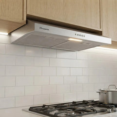 Extractor Purificador De Cocina Florencia Pr60i Acero Inox Plateado