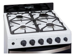 Cocina Whirlpool Multigas 56 Cm Blanca Color Blanco