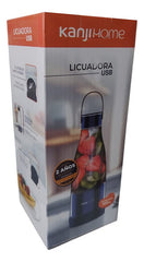 Licuadora Portatil Kanjihome Recargable Usb 300ml Azul Cts