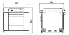 Horno A Gas Longvie H1500xf Con Grill Eléctrico De Empotrar Acero Inoxidable