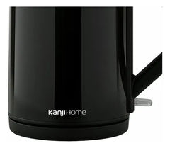 Pava Electrica Kanji Pe15002s Negra Y Acero 1.8l Negro Y Acero Negro/acero