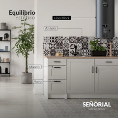 Termotanque Señorial 80 Litros Electrico Black 2.0 Negro Cta Negro