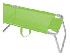 Reposera De Aluminio Verde 4 Posiciones Botafogo Plegable Y Portátil